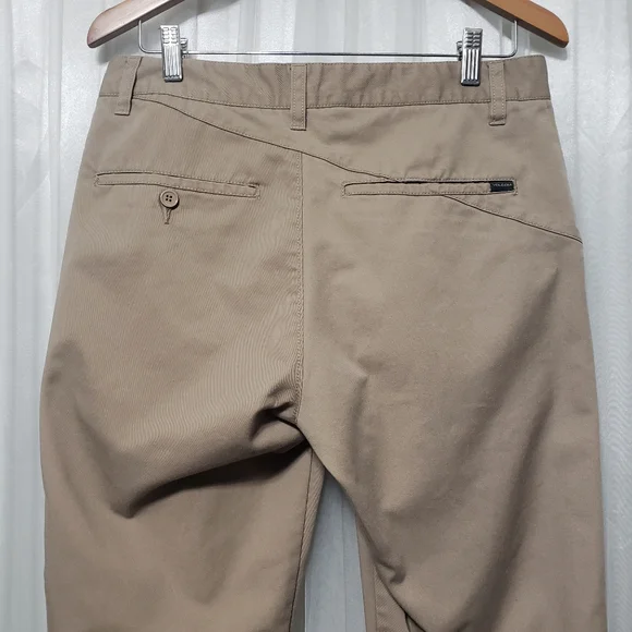Volcom Men's Sz 30 Frickin Chino Pants Khaki - Picture 7 of 15